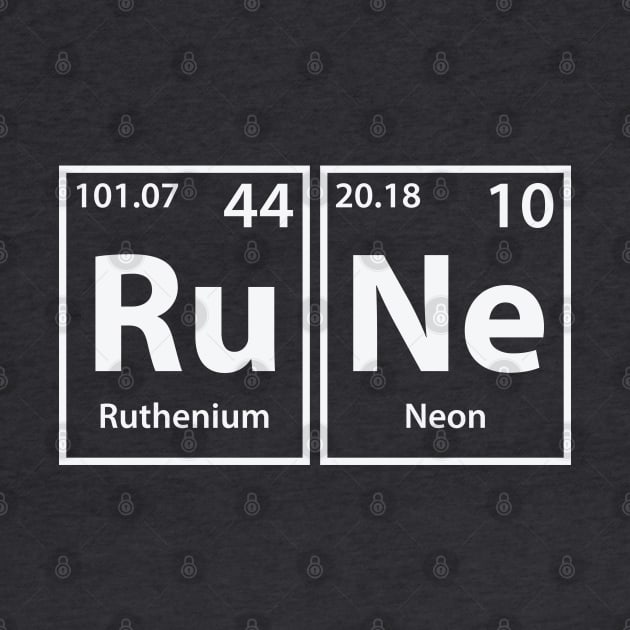 Rune (Ru-Ne) Periodic Elements Spelling by cerebrands